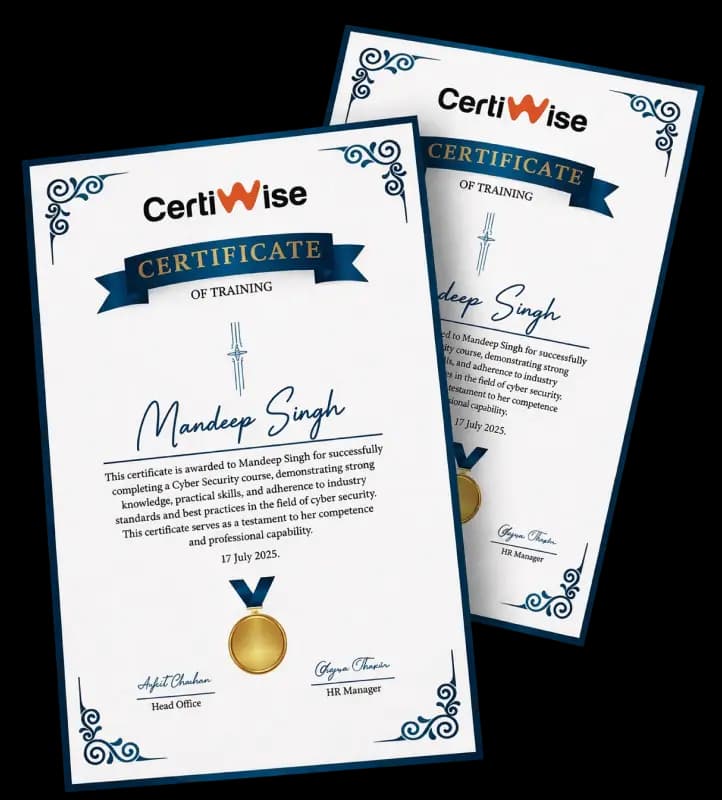 Certiwise Training Certificate