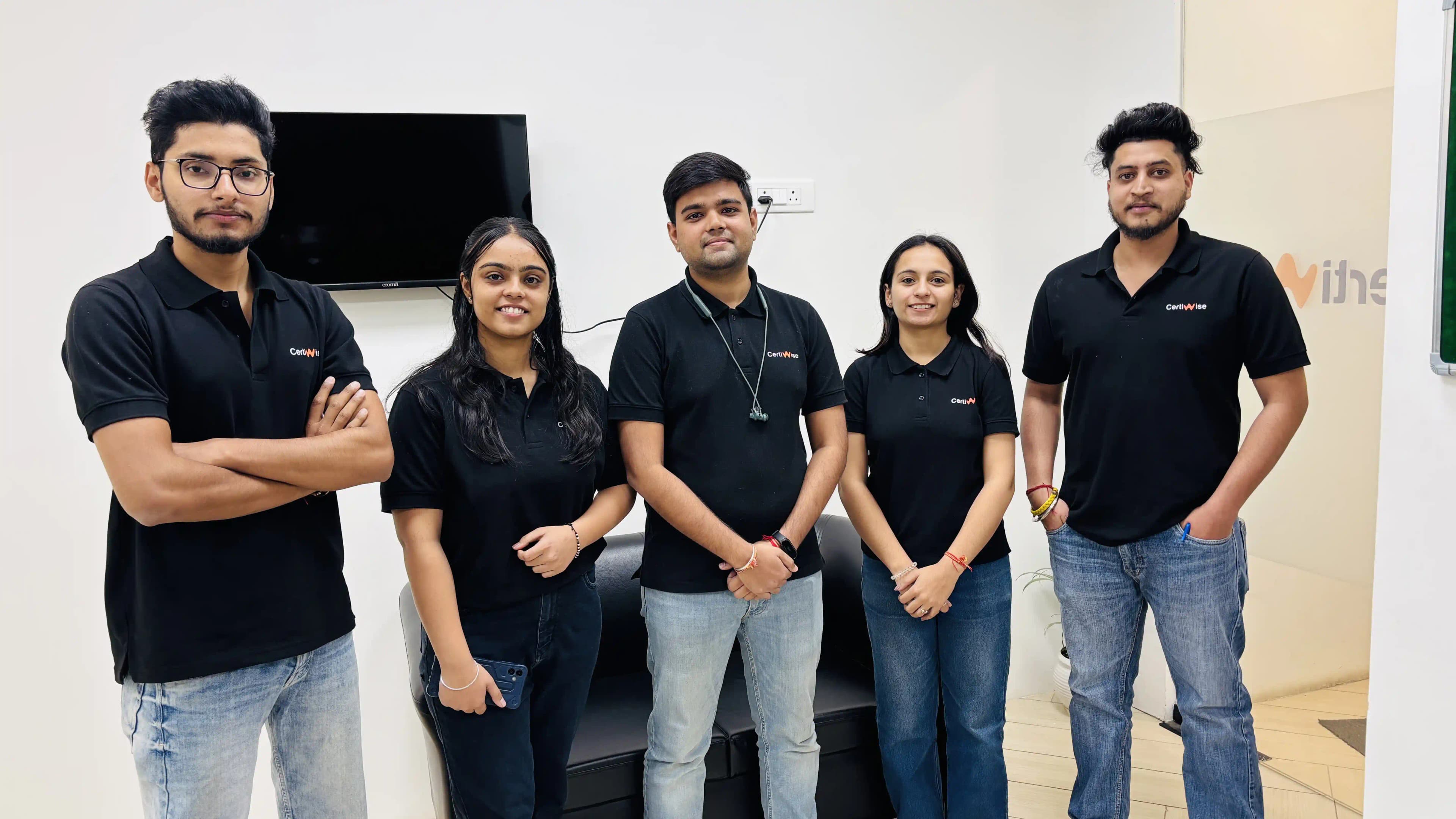 Student during internship at Certiwise Chandigarh
