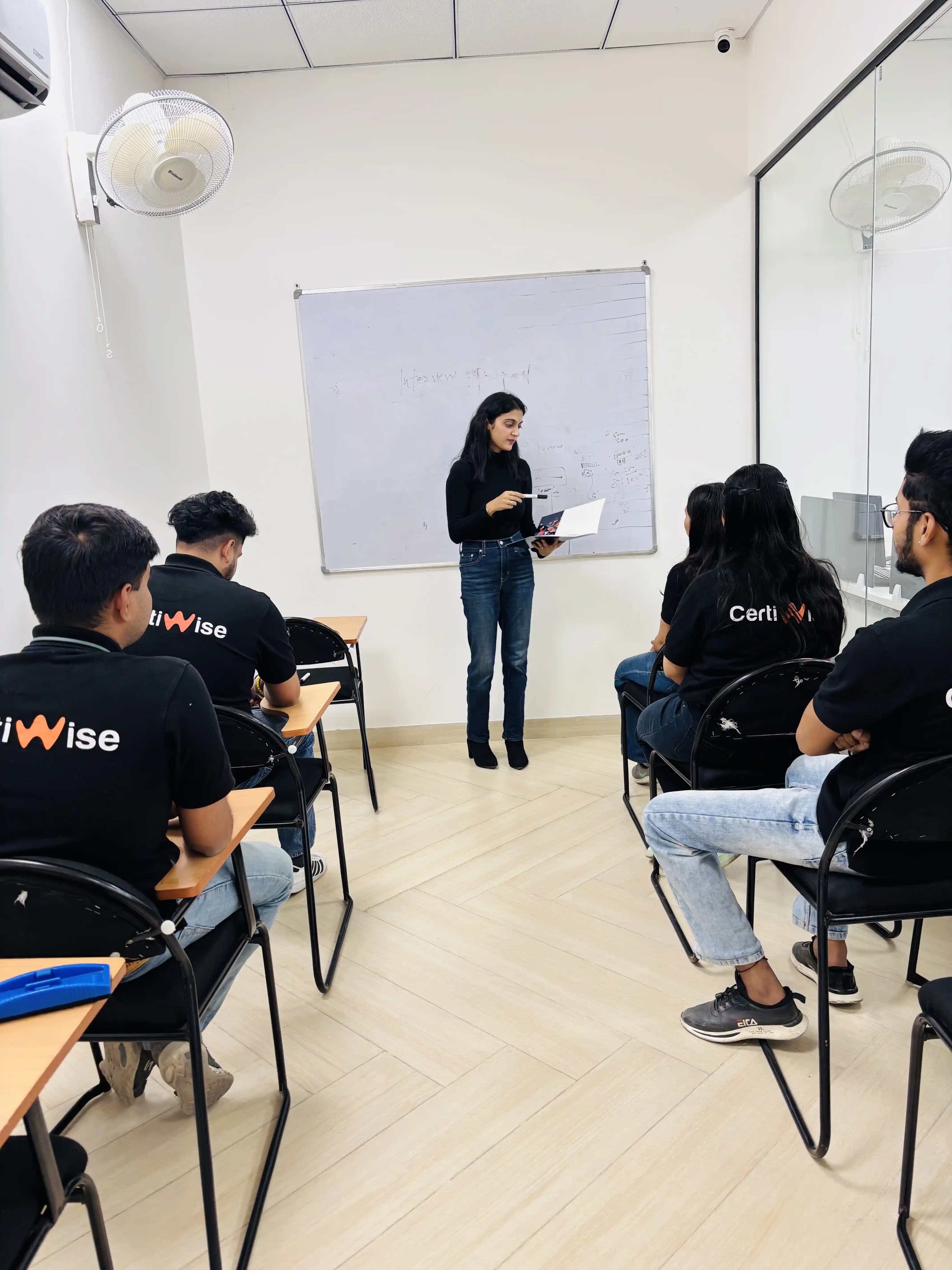 Student working on project at Certiwise